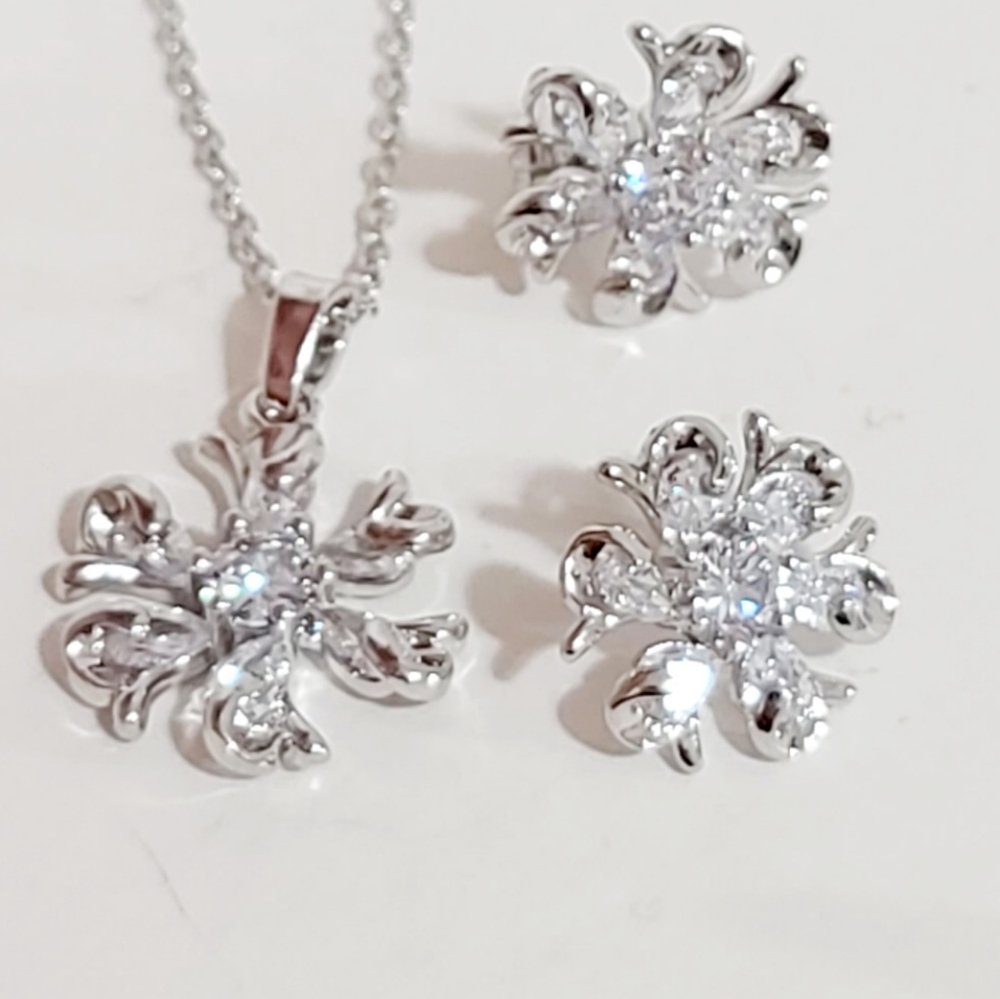 Platinum Flower set